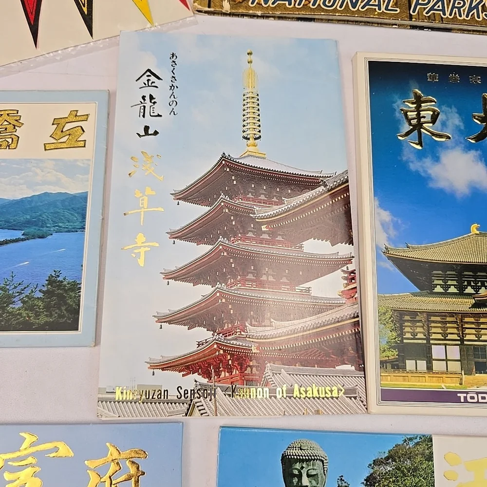 Vintage Travel JAPAN Brochure paper ad tourist guide map book tag postcards